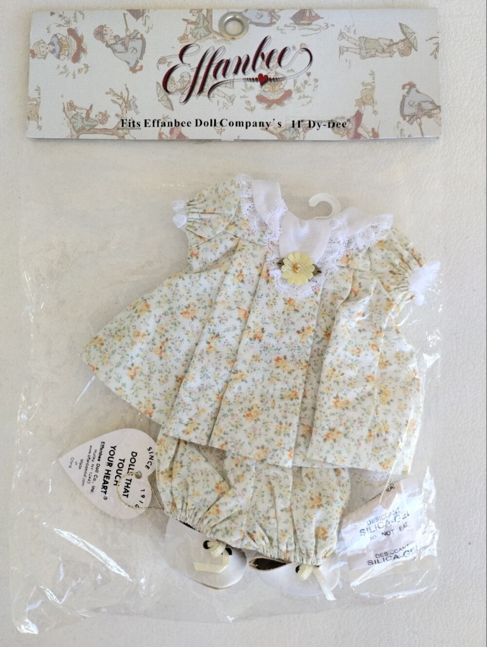 Vtg. Effanbee 11" Dy-Dee Baby Doll Clothes Set Sugar & Spice DB8400 Sealed NOS